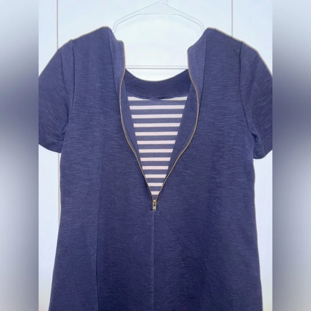 J. Crew striped front dress